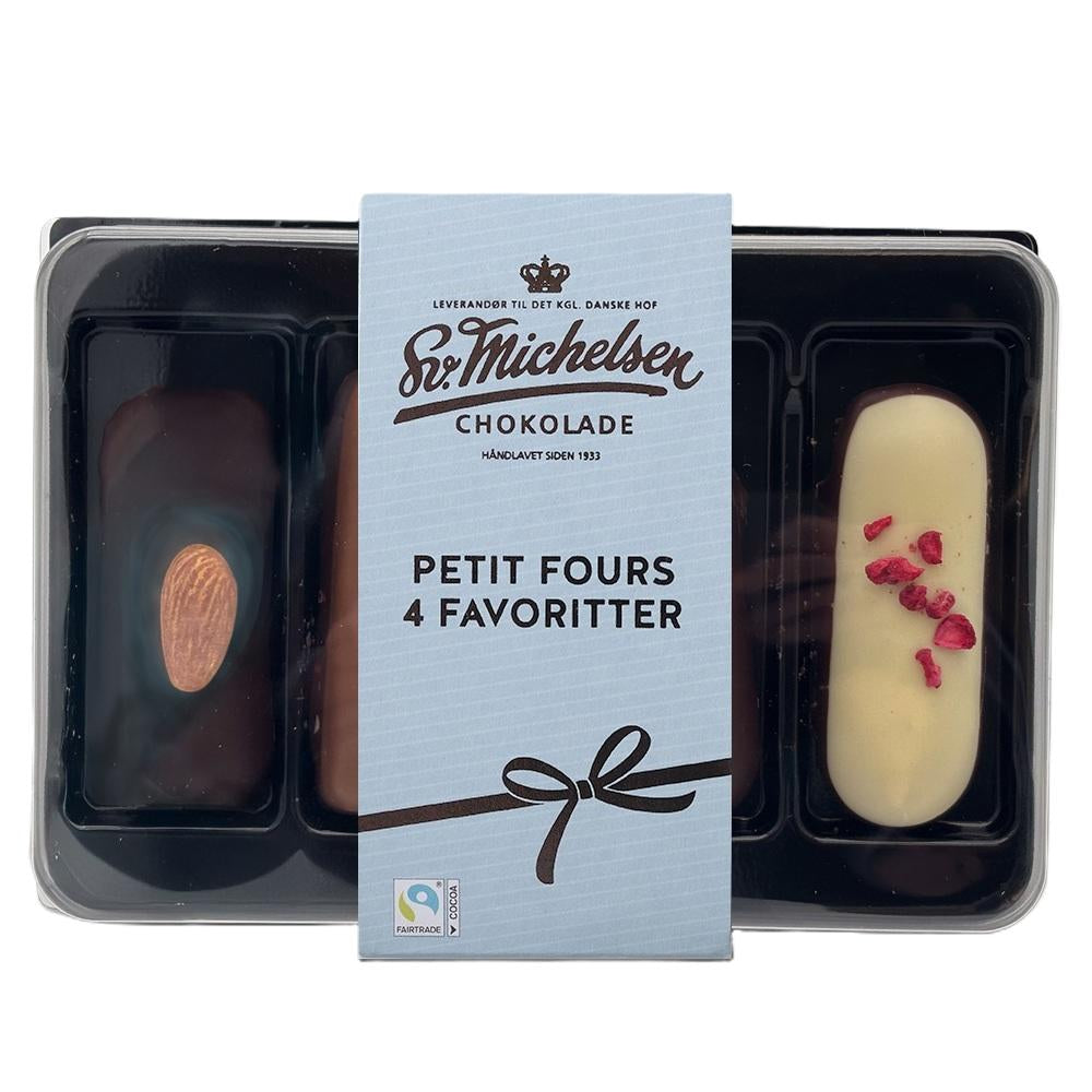 4 petit fours - marsipan favoriter