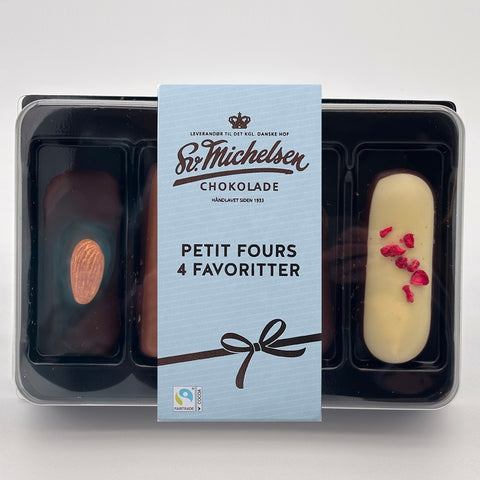 4 petit fours - marsipan favoriter