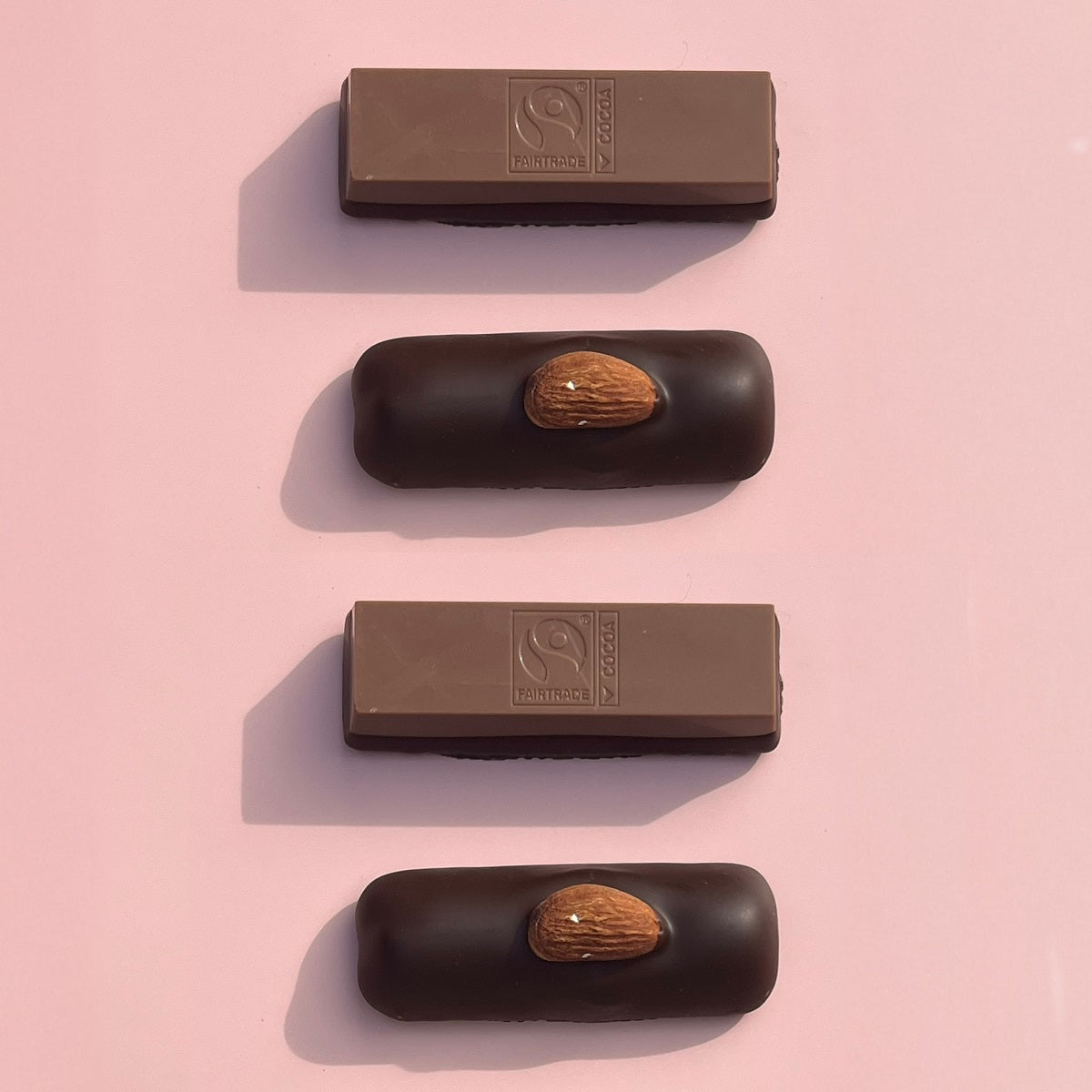 4 petit fours - marsipan & nougat