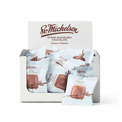 Marsipan med mörk choklad - ask - 500g - 50 st