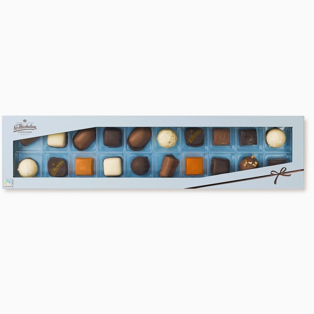 Ask med 20 chokladbitar