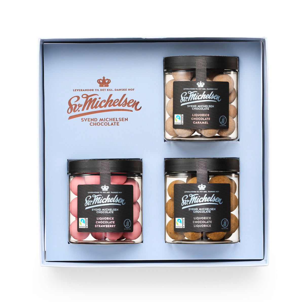 Presentask med 3 dragé
