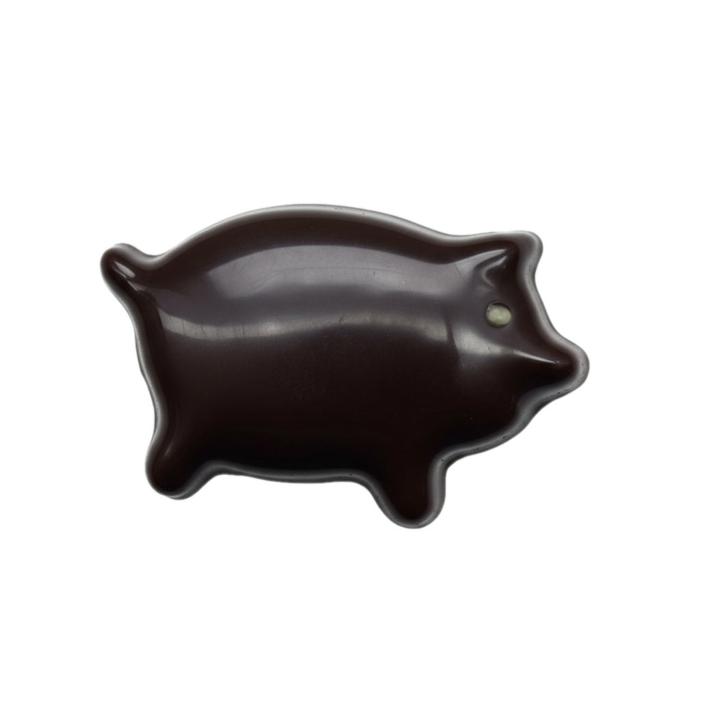 Marsipangris med mörk choklad