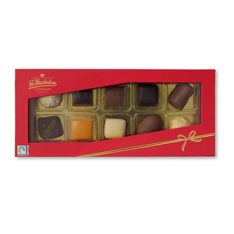 10 stk. fylld choklad i julask