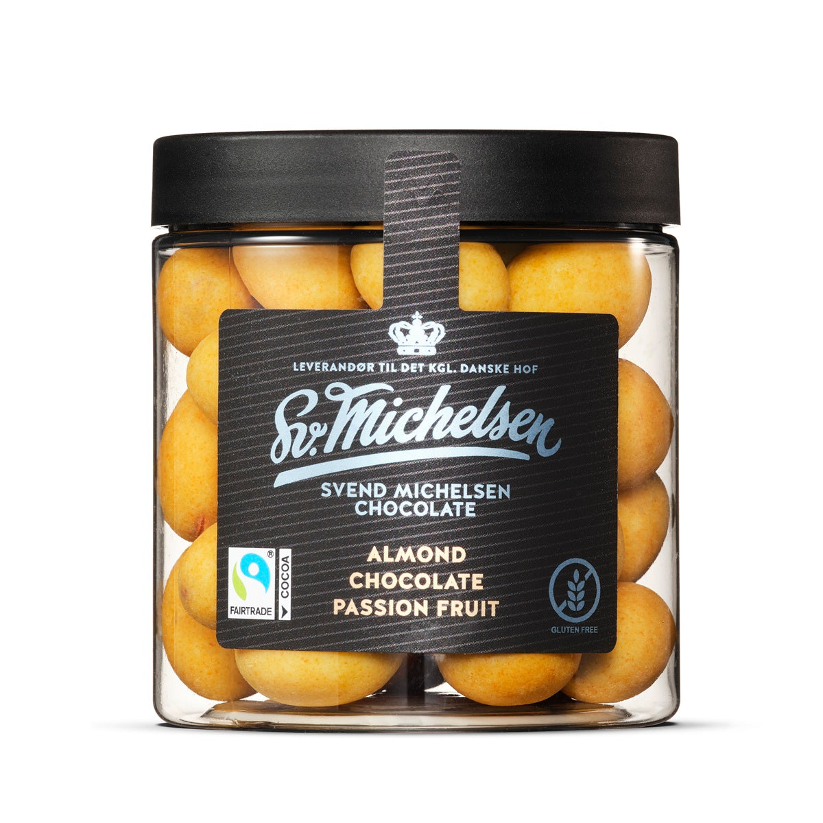 Mandel med vit choklad och passionsfrukt