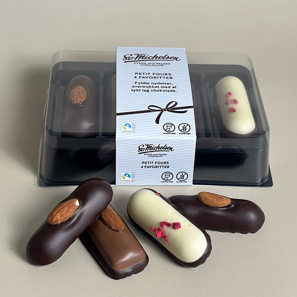 4 petit fours - marsipan favoriter