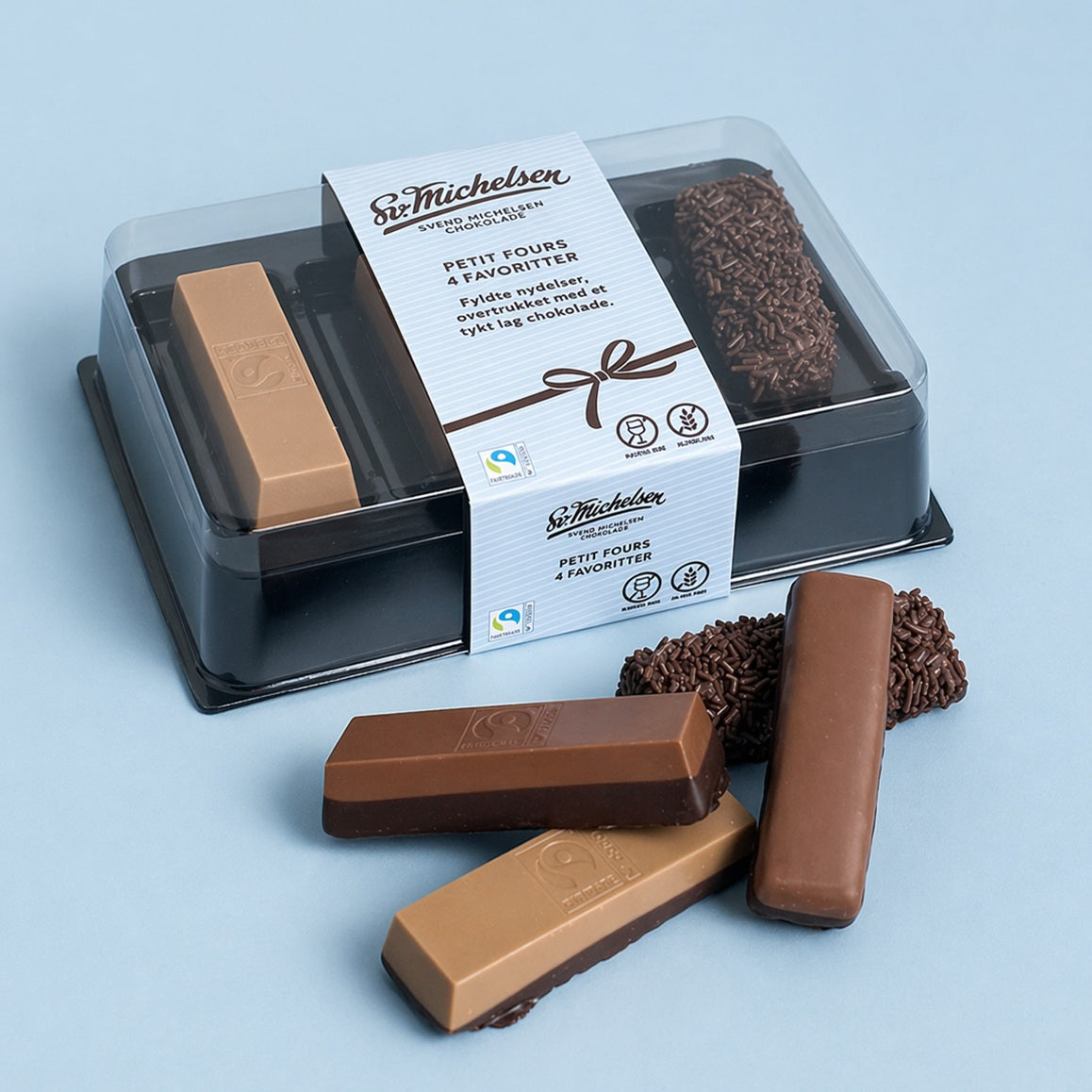 4 petit fours - nougat favoriter